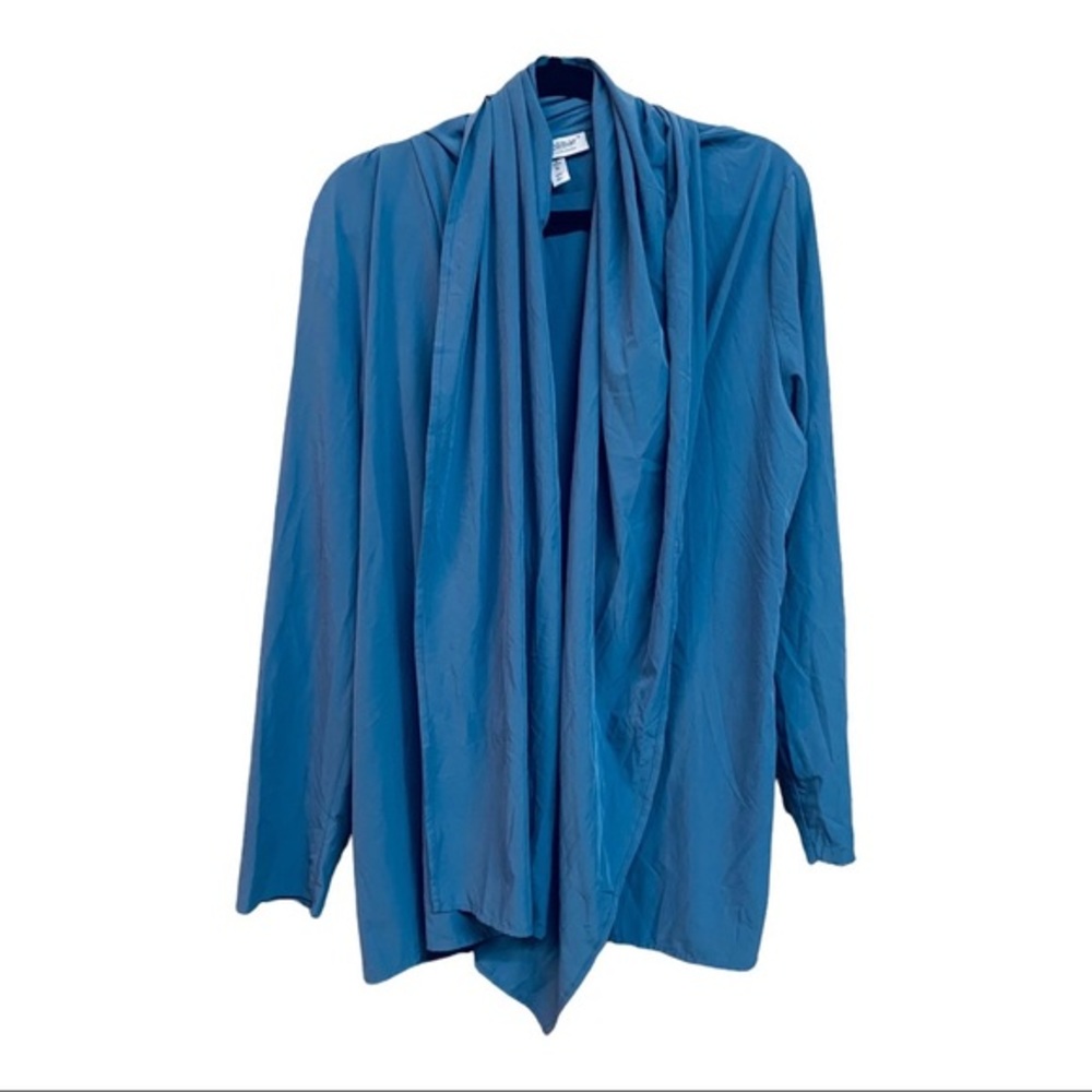 COOLIBAR Open Front Cardigan Slate Blue UPF 50+